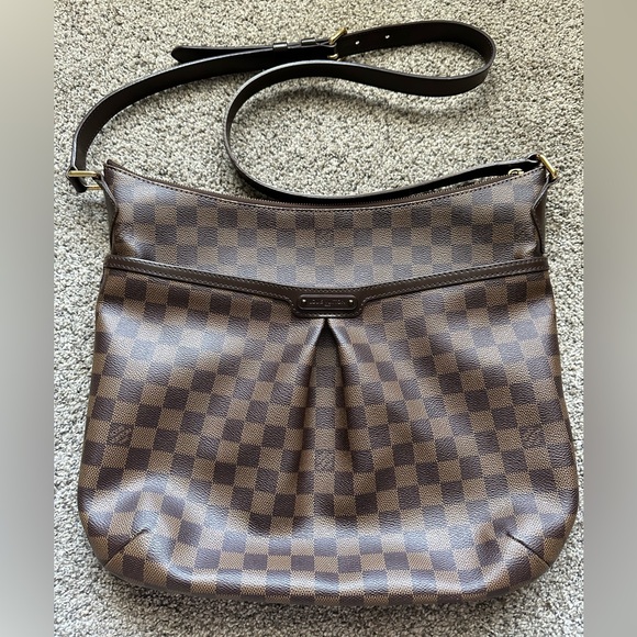 Authentic Louis Vuitton Damier Ebene Bloomsbury GM Large Crossbody Bag RETIRED - Picture 4 of 14